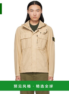 1h可退 香港直邮Stone Island 石头岛 男士 驼色 Q100012 Canvas