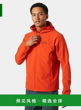 欧洲直邮Helly Hansen 男士橙色聚酯级盾牌联海丽汉森外套夹克