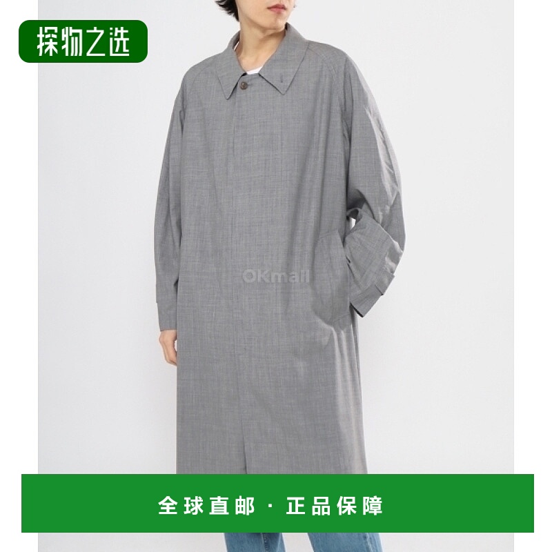 韩国直邮AURALEE 超细热带羊毛 SOUTIEN 领大衣 (A23SC01WT TOPGR