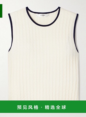 1h可退 香港直邮Frame Denim 女士 粗线针织羊绒真丝混纺背心 WS2