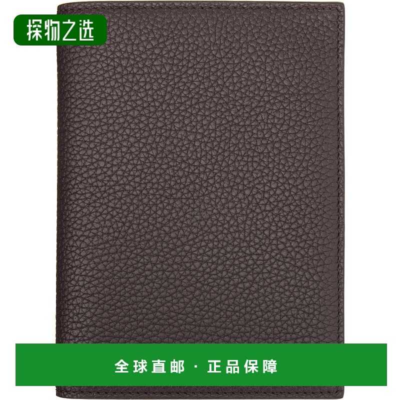 香港直邮Tom Ford 汤姆·福特 男士 酒红色 Soft Grain Leather T