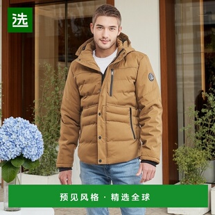 欧洲直邮Deeluxe  CHIRO 男装派克大衣连帽外套 P6600M-CHESTNUT