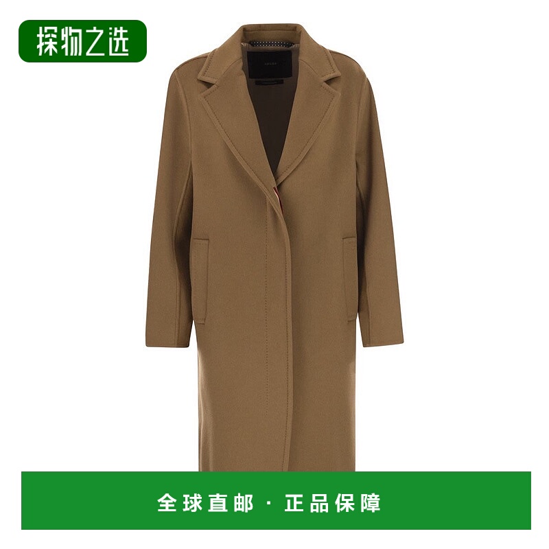 香港直邮MaxMara 麦斯玛拉 女士 ARDENNE 男士风格羊绒大衣 25210