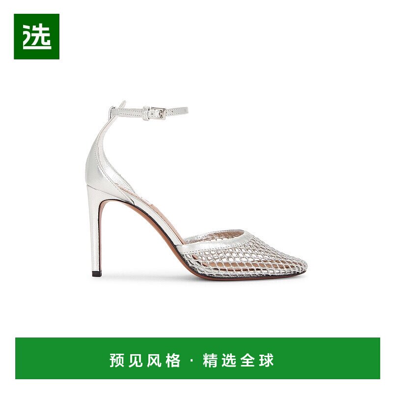 1h可退 香港直邮Alaïa 女士 网眼凉鞋 3E049TK028 metal金属色 舒