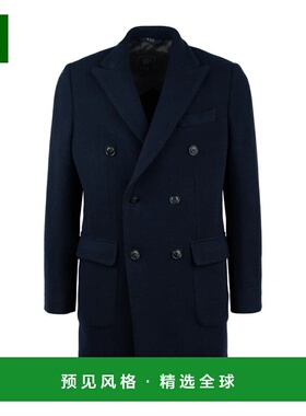 香港直邮FAY 男士大衣 NAM5151018JXLQU808 AW2025 蓝色 平纹针织