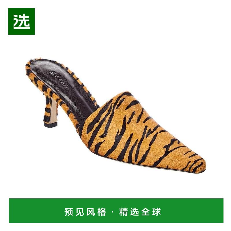 【美国直邮】By FAR|By FAR Cynthia 连毛小牛皮穆勒鞋拖鞋女鞋