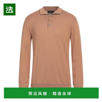 1h可退 【美国直邮】LIU JO 男装针织衫 纯色马球领长袖毛衣 90 1