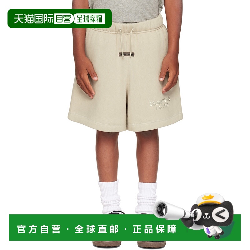 1h可退 香港直邮Essentials 男士 灰褐色 Fleece Soccer 儿童短裤
