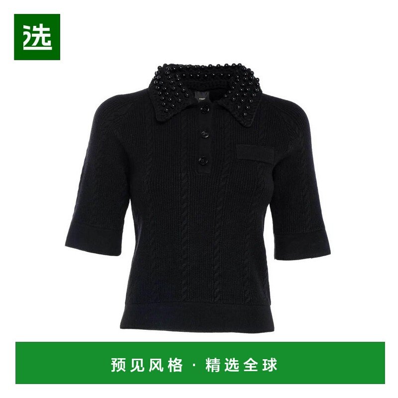 香港直邮PINKO 女士POLO衫 105484A2QZZ99 AW2025 黑色 Eolie Pol,女装/女士精品,POLO衫,淘宝优惠券,粉丝福利购,淘宝优惠卷