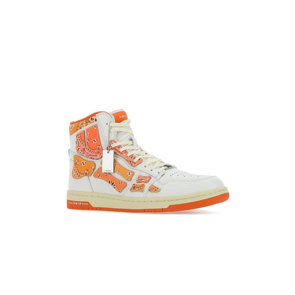 香港直发amiri男士系带高帮圆头运动鞋休闲潮流百搭ps22mfs016