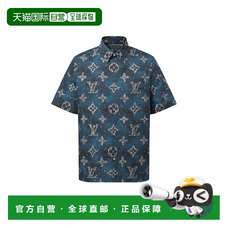 1h可退 欧洲直邮LV（2025新品）Monogram印花短袖衬衫路易威登