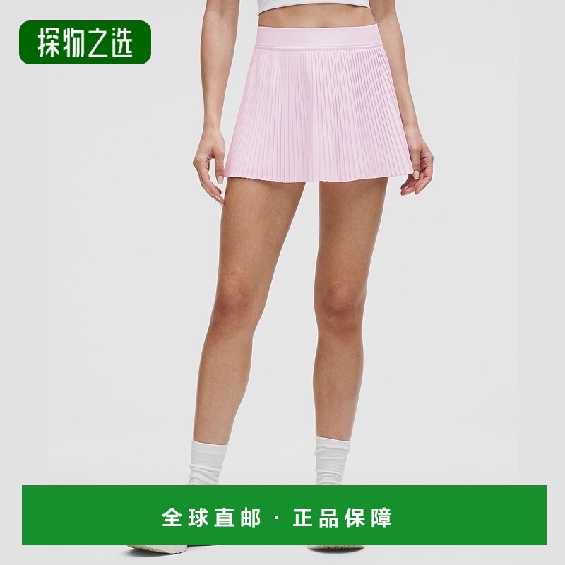 1h可退 欧洲直邮LULULEMON露露乐檬 高腰褶皱Varsity网球裙半身裙