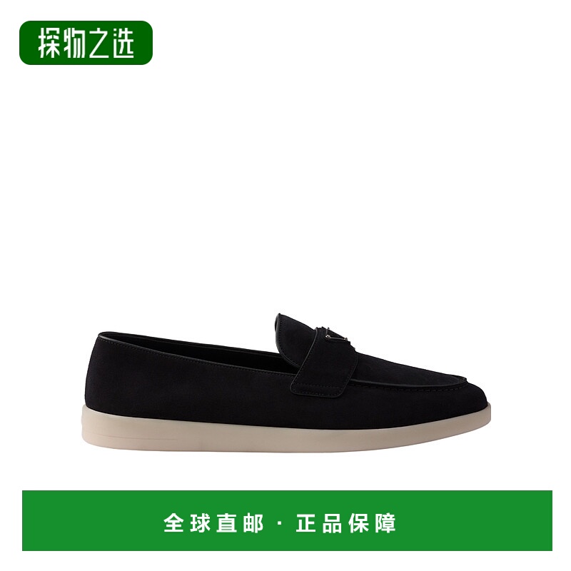 香港直邮Prada 圆头乐福鞋 2DG124103FG001女鞋一脚蹬