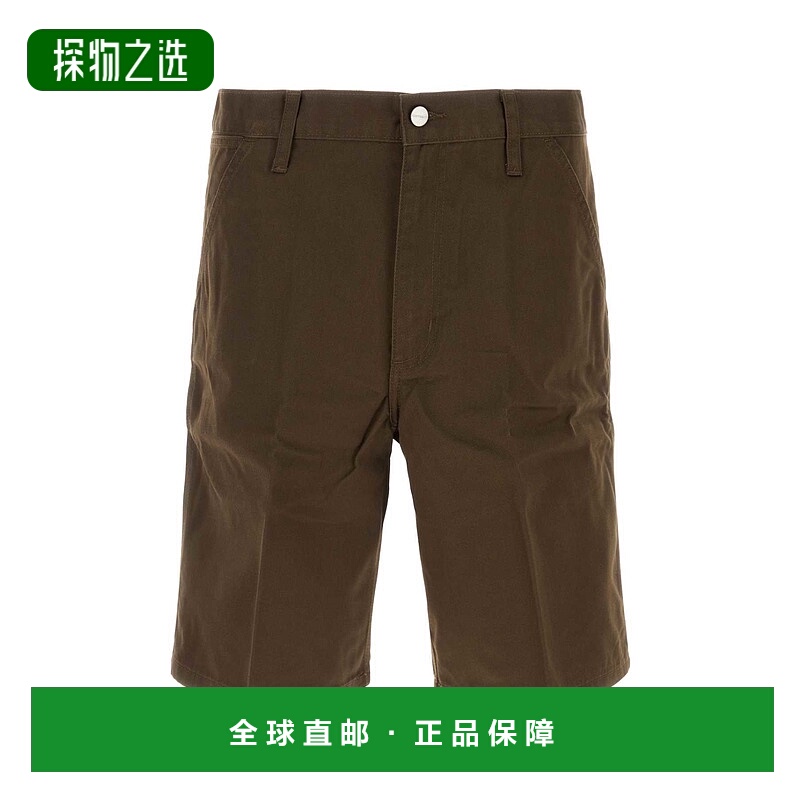 香港直邮CARHARTT WIP 男士 棕色斜纹布简约短裤 I0349122LS02