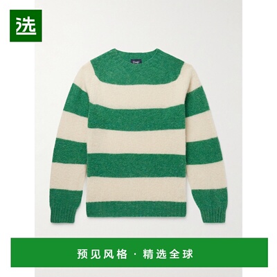1h可退 drakes 男士 + HIM 条纹羊毛毛衣 DR2A3A2592401