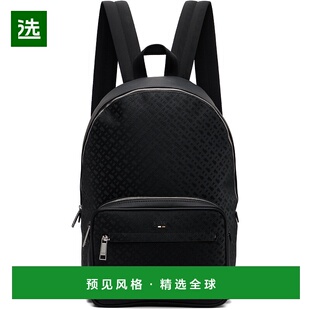 男士 黑色 Check 1h可退 Leather 波士 Faux 双肩包 香港直邮BOSS