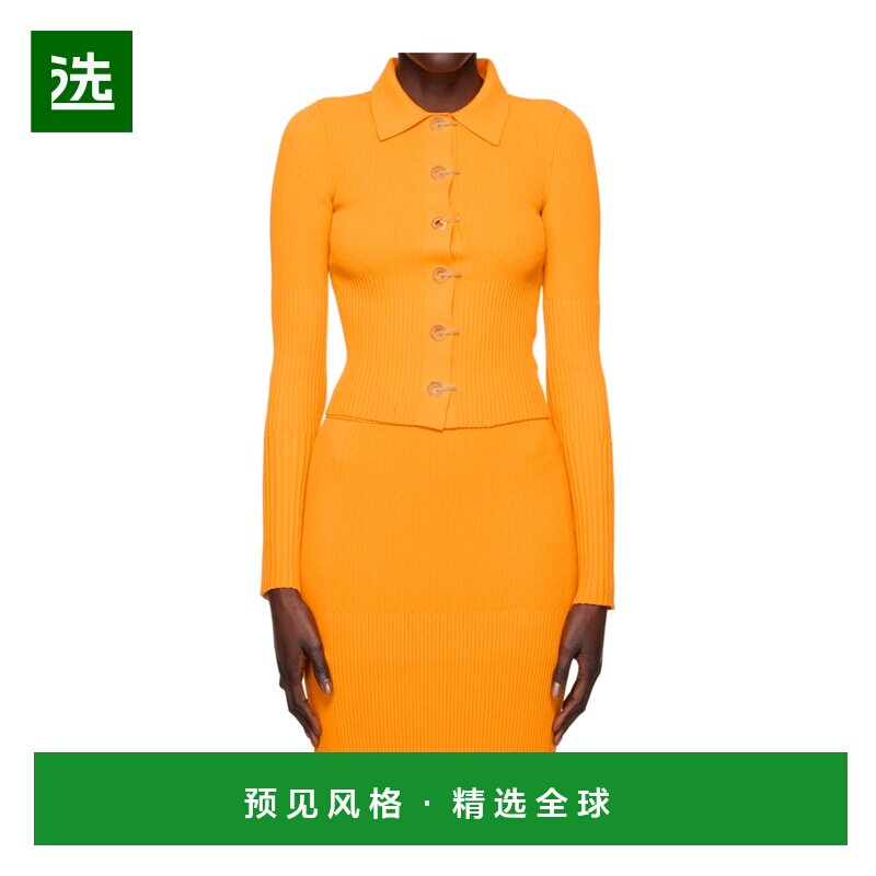 香港直邮Dion Lee 女士针织毛衣 A7663R23AMBER SS2023 橙色 罗纹