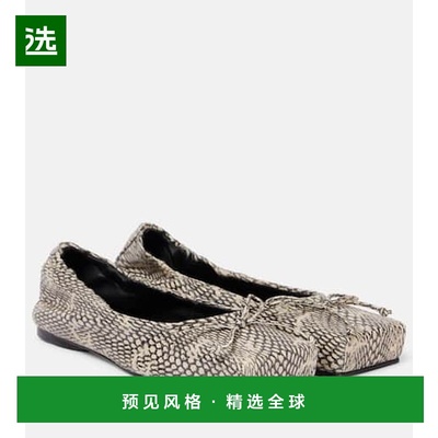 香港直邮Jacquemus 女士 BALLERINES 皮质芭蕾舞鞋平底鞋