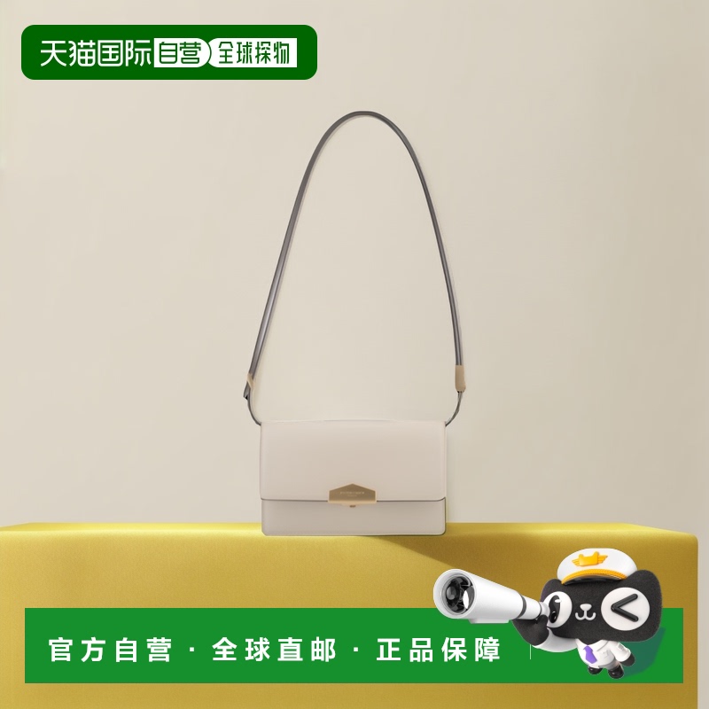 欧洲直邮POURCHET/宝榭小众轻奢设计平纹牛皮小号单肩斜挎风琴包