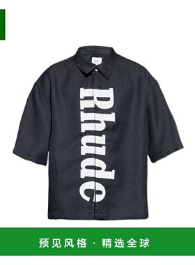 香港直邮RHUDE 男士衬衫 RHPF25SR017313028 AW2025 黑色 Short-s