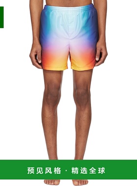1h可退 香港直邮Casablanca 男士 多色扎染泳裤 MS25TR03201