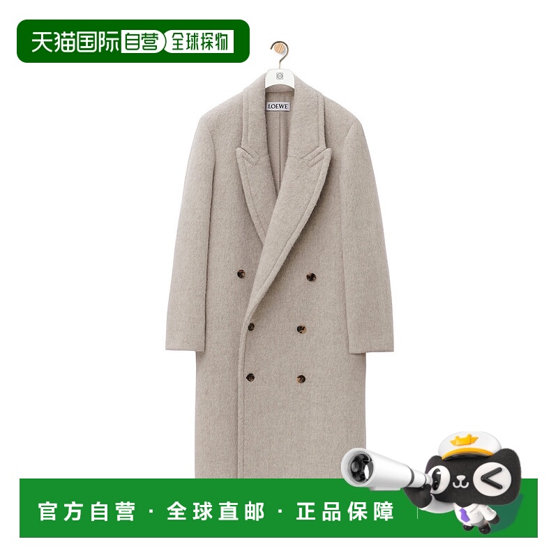 香港直邮Loewe 翻领长袖大衣 HSM1Y01W24