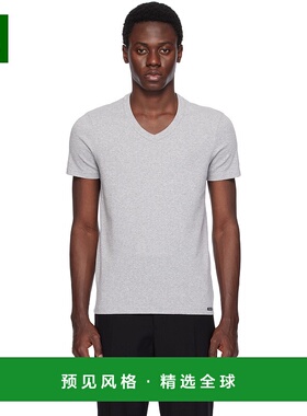 1h可退 香港直邮Tom Ford 汤姆·福特 男士 灰色 T 恤 T4M09104