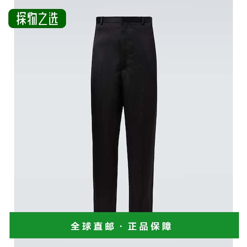 香港直邮Jil Sander 吉尔·桑达 男士 高腰直筒长裤