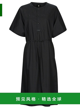 欧洲直邮G-Star Raw 女士 ADJUSTABLE WAIST DRESS 长连衣裙 黑色