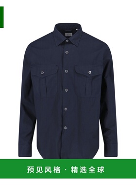 1h可退 香港直邮Aspesi 男士 衬衫 CE26E030 blue蓝色 舒适时尚