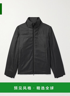 1h可退 香港直邮Sease 男士 Virgin 带里衬羊毛真丝混纺法兰绒夹