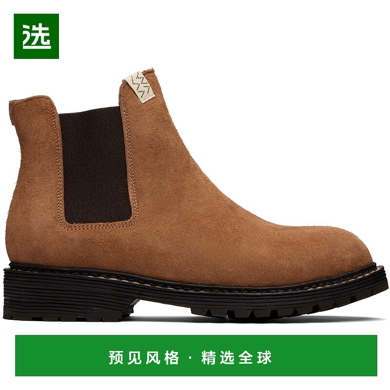 香港直邮Visvim 维斯维木 男士 黄褐色 Gornergrat Mid-Folk 踝靴