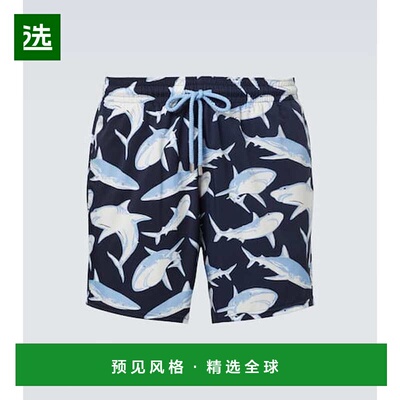 1h可退 香港直邮Vilebrequin 男士 印花泳裤 blue蓝色 舒适时尚