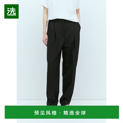 1h可退 香港直邮TOTÊME 女士 双褶精裁裤 234WRTWBM109FB0026001