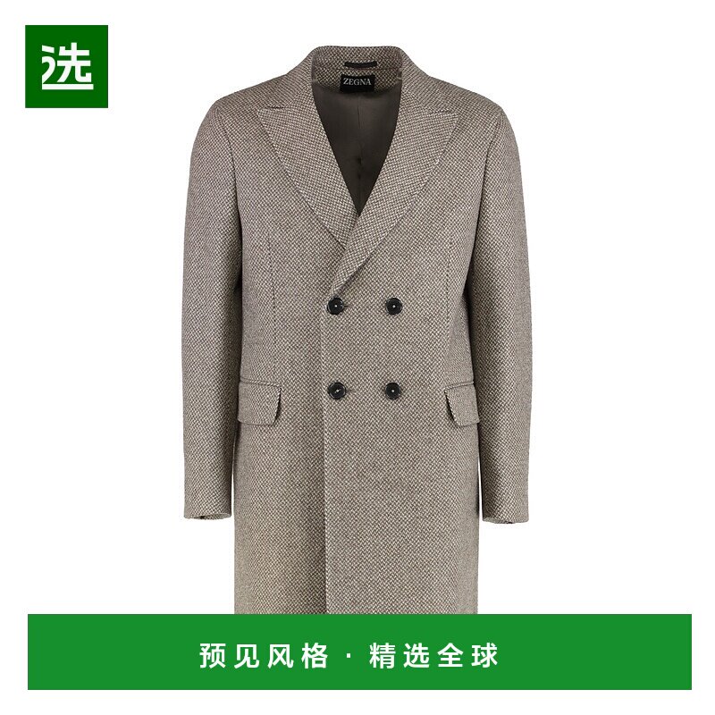 香港直邮Zegna 长袖大衣 4DG4G0297722A2杰尼亚羊毛男装西装