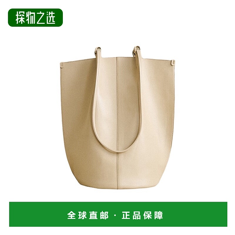 欧洲直邮Sezane 23新款 ROMIE女士奶油白色光滑柔软牛皮单肩