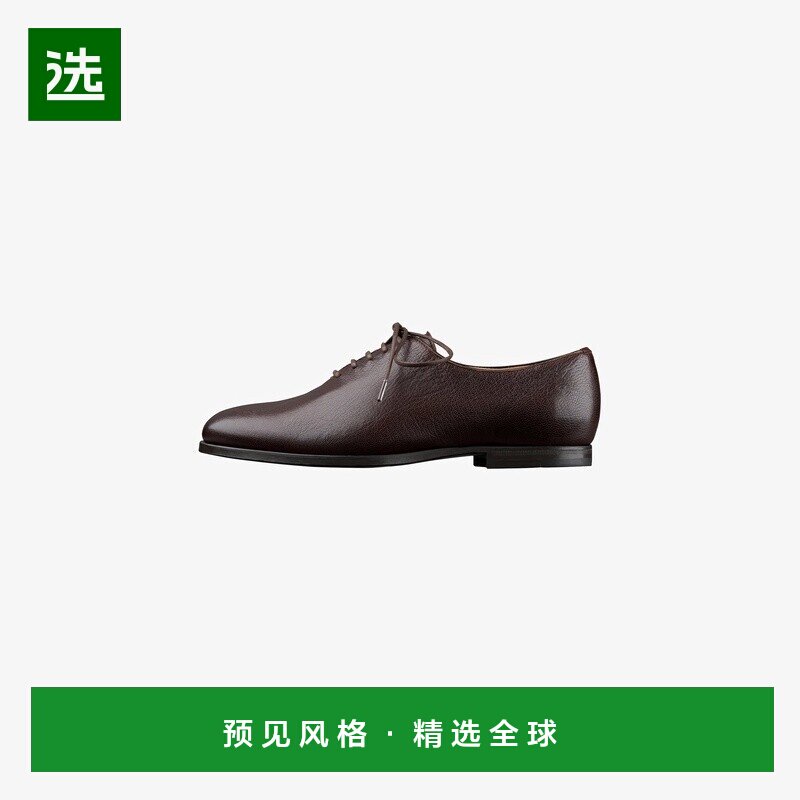 欧洲直邮APC 女士深棕色山羊皮德比鞋女鞋