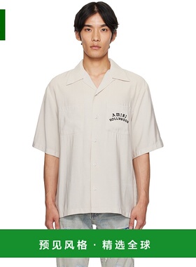1h可退 香港直邮AMIRI 男士 灰白色 Hollywood 衬衫 AMSTCA1154
