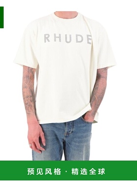 香港直邮RHUDE 男士T恤 RHSS25TT230120241 SS2025 白色