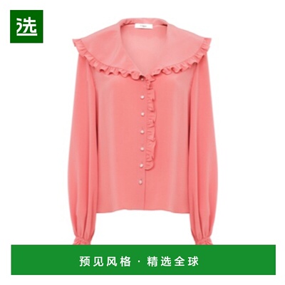 香港直邮Chloe 长袖衬衫 女装真丝上衣CH25WHT78005