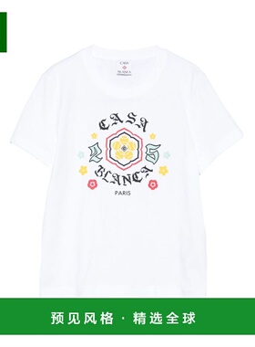 香港直邮CASABLANCA 女士T恤 WAW25JTS02002 AW2025 白色 White C