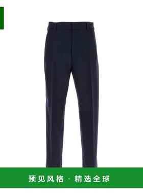 1h可退 香港直邮Zegna 杰尼亚 男士 海军蓝羊毛裤子 R887019A8738