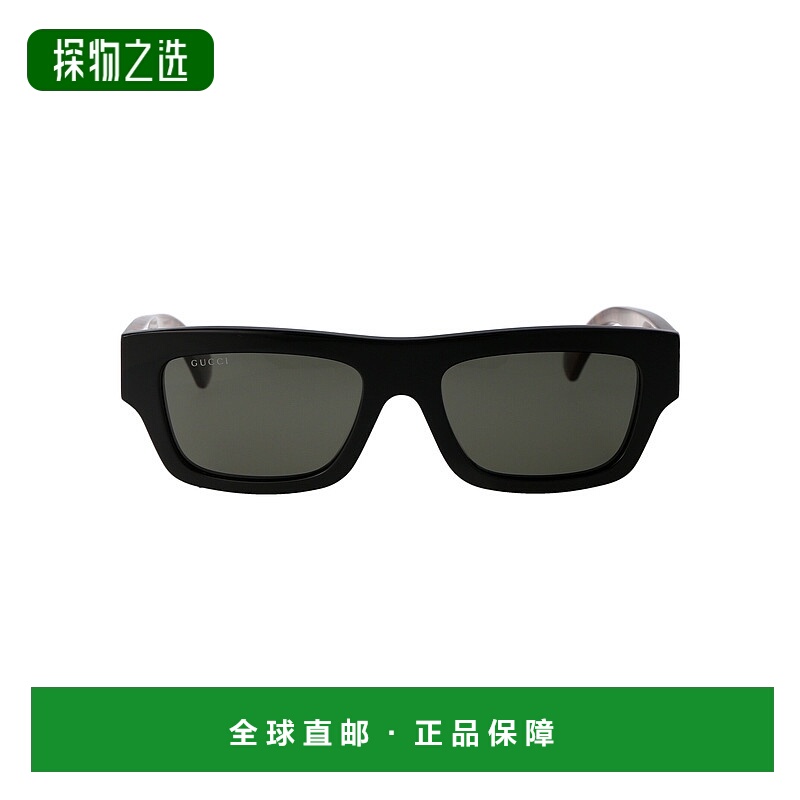 1h可退 香港直邮Gucci 古驰 男士 徽标太阳镜 GG1301S black黑色