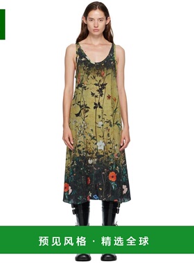 1h可退 香港直邮R13 女士 黄色 & 黑色 Tank 连衣裙 R13WR296R587