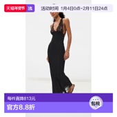 香港直邮Danielle Guizio 女士 1h可退 蕾丝上衣连衣裙 black黑色