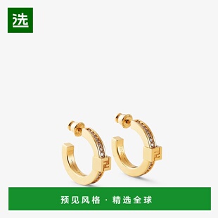 年产品 2025 Fendi Forever 金色 1h可退 耳环 欧洲直邮FENDI