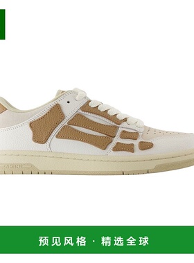 香港直邮AMIRI 男士 圆头低帮休闲鞋 AMFOSR1136 brown棕色 舒适