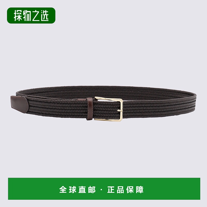 1h可退 欧洲直邮canali 男士 腰带牛皮皮带