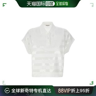 欧洲直邮brunello 女士 cucinelli Polo衫 条纹衬衫