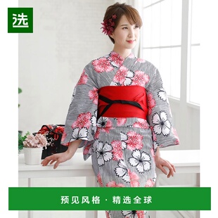 【日本直邮】PourVous女士浴衣潮流和服秋冬季新款女民族服装/舞